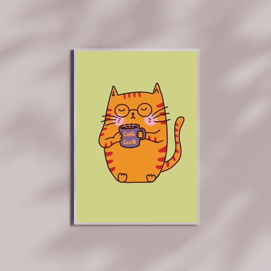 Chai Club Cat Art