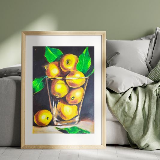 The Glass with Lemon Art