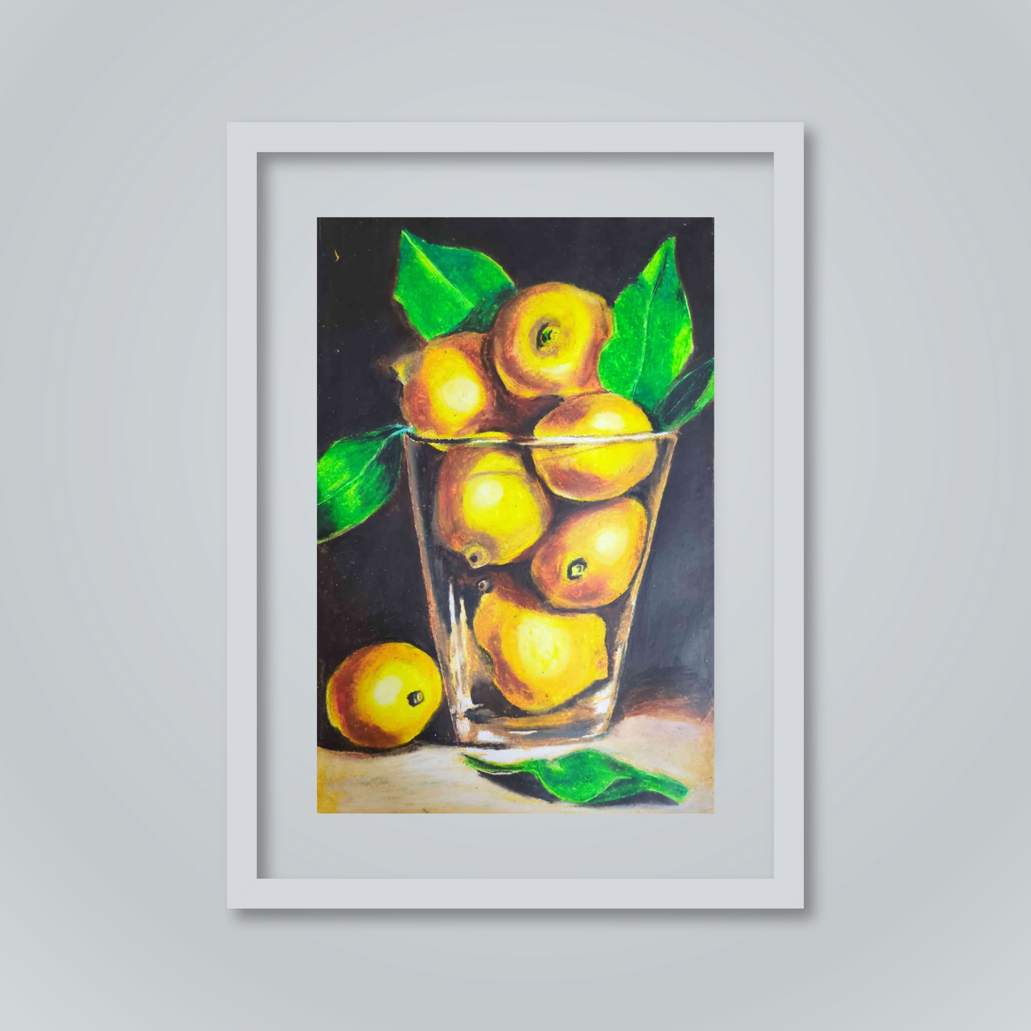 The Glass with Lemon Art